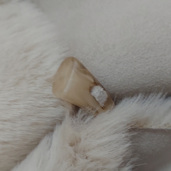 ***SOLD***Bebe faux suede jacket in creamy taupe color, Size Small - Picture 6 of 15